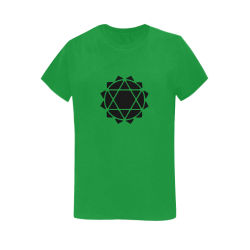 Heart Chakra Women's T-Shirt in USA Size (Two Sides Printing)