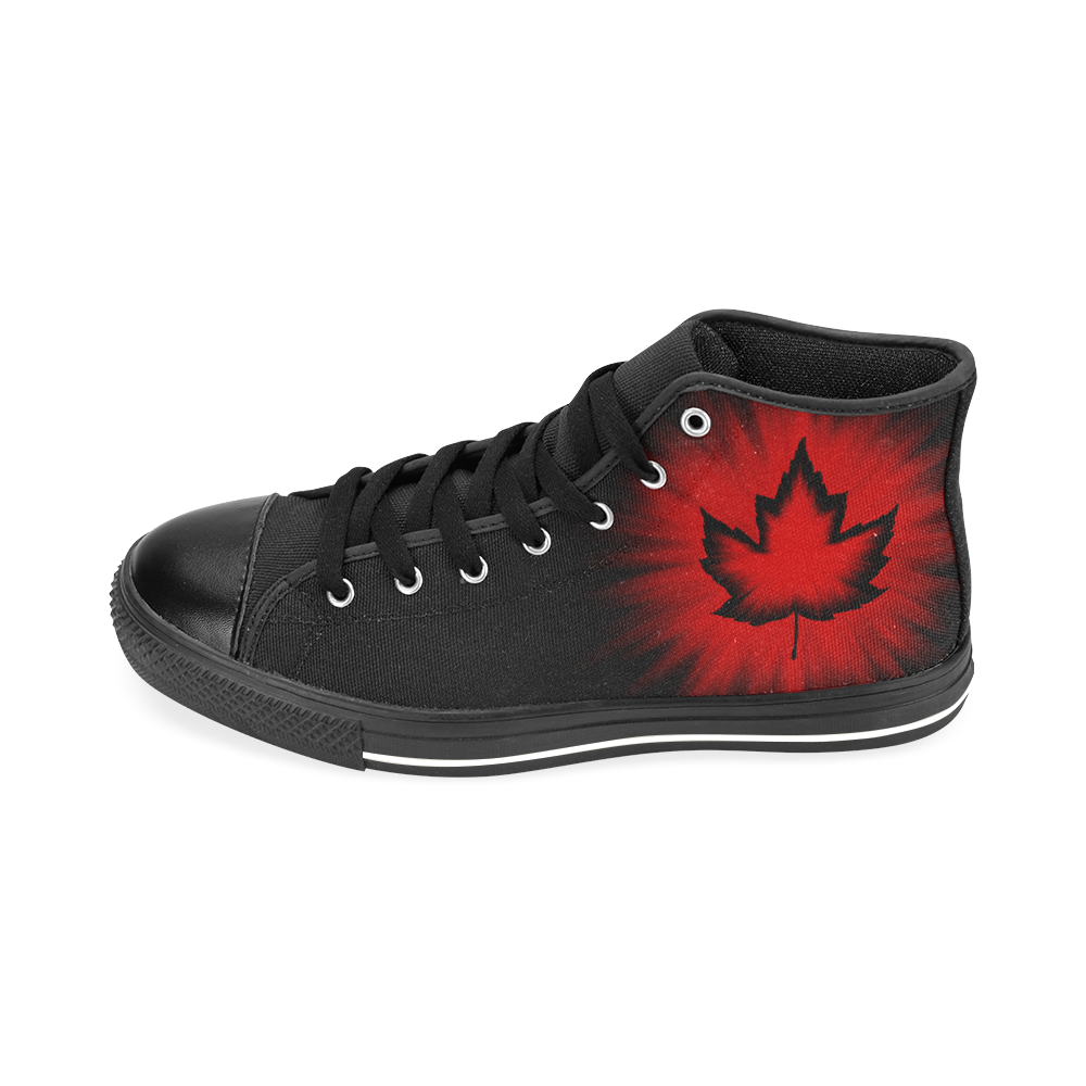 Canada Sneakers Cool Men's Large Hightops Men’s Classic High Top Canvas Shoes /Large Size (Model 017)