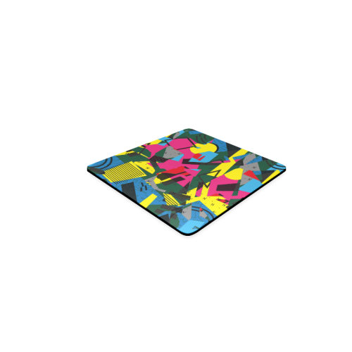 Crolorful shapes Square Coaster