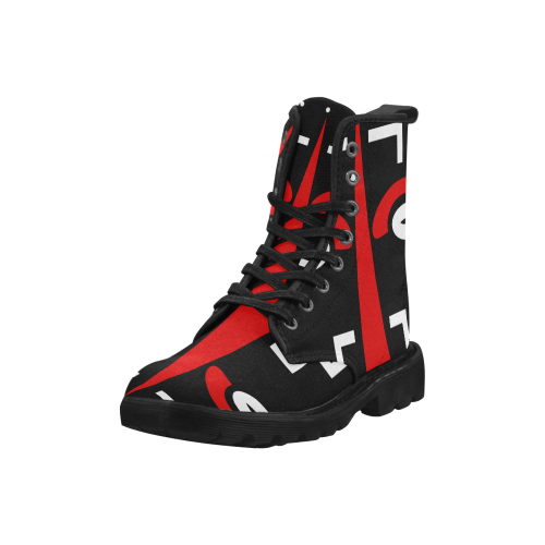ligbi tribal Martin Boots for Men (Black) (Model 1203H)