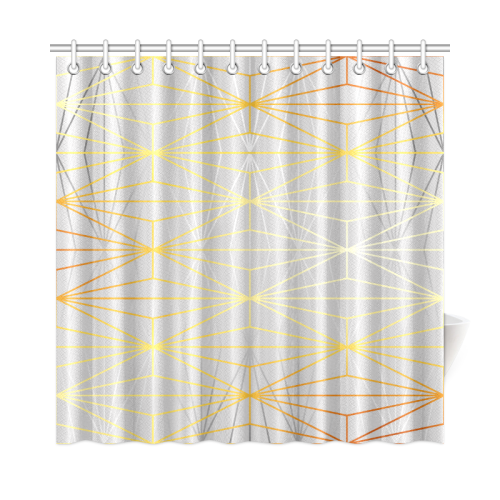 ELEGANT SILVER GOLD DIAMONDS-1SC5 Shower Curtain 72"x72"