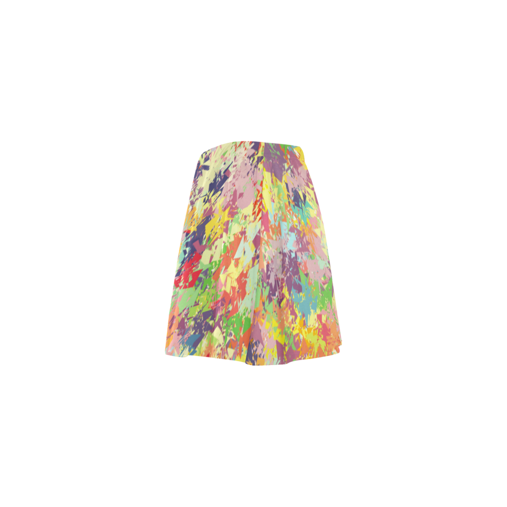 colorful pattern Mini Skating Skirt (Model D36)