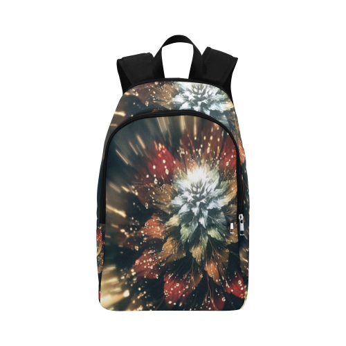 3D Color Flower V3 Fabric Backpack for Adult (Model 1659)
