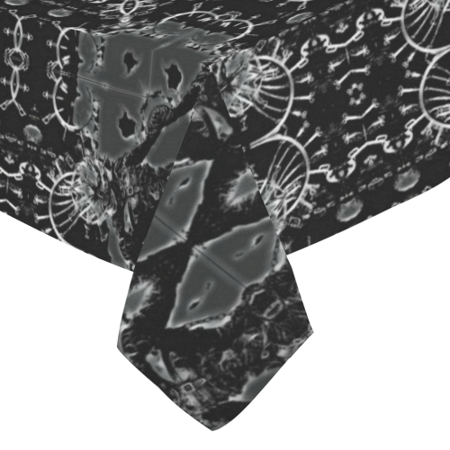 Luciferian Altar Cloth Design Darkstar Cotton Linen Tablecloth 52"x 70"