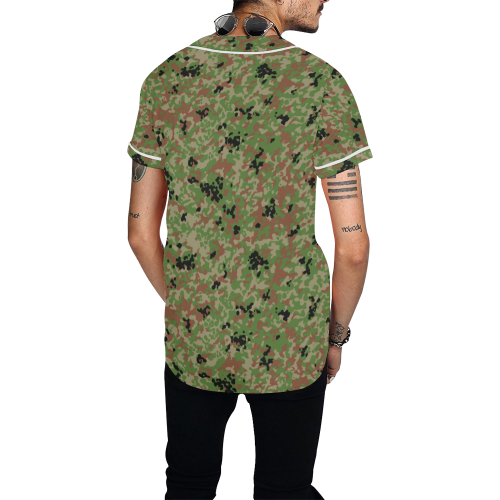Japanese 1991 jietai camouflage All Over Print Baseball Jersey for Men (Model T50)