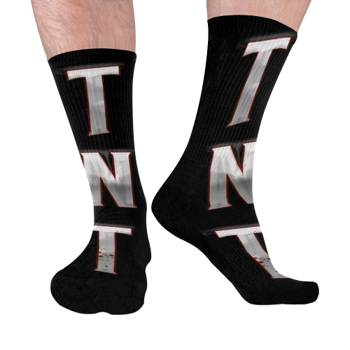 tnt vertical Mid-Calf Socks (Black Sole)
