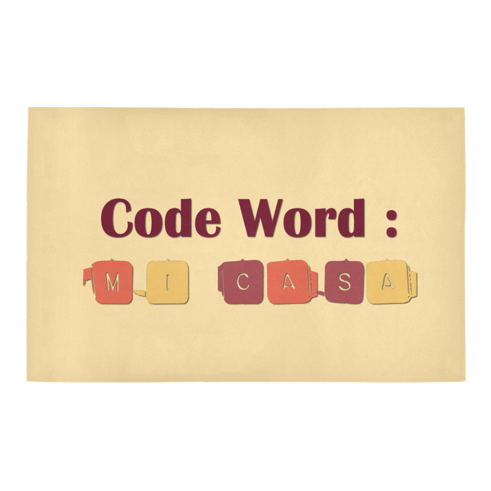 code-word-jacksonsrunaway-doormat Bath Rug 20''x 32''