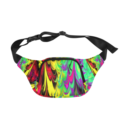 awesome fractal marbled 14 Fanny Pack/Small (Model 1677)