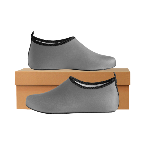 color dim grey Men's Slip-On Water Shoes (Model 056)