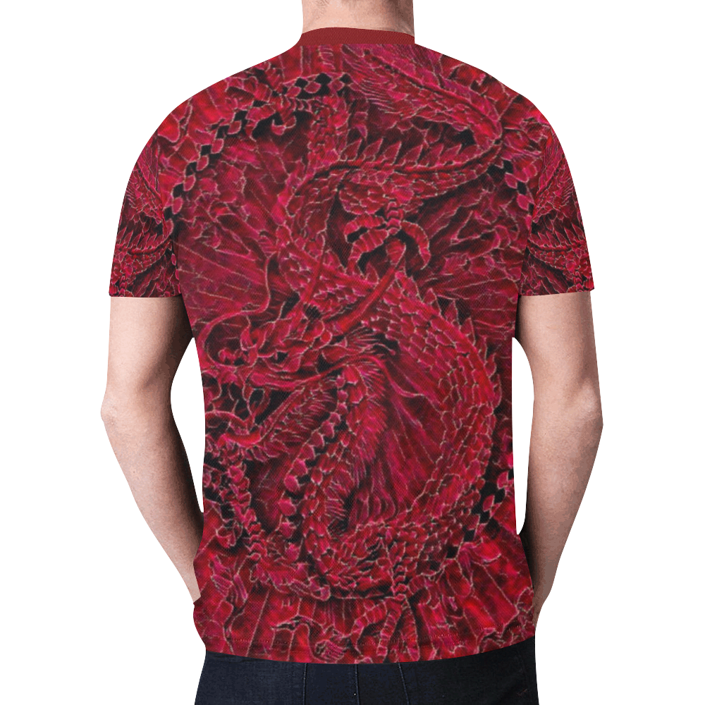 Awesome Chinese Blood Dragon Graphic New All Over Print T-shirt for Men (Model T45)