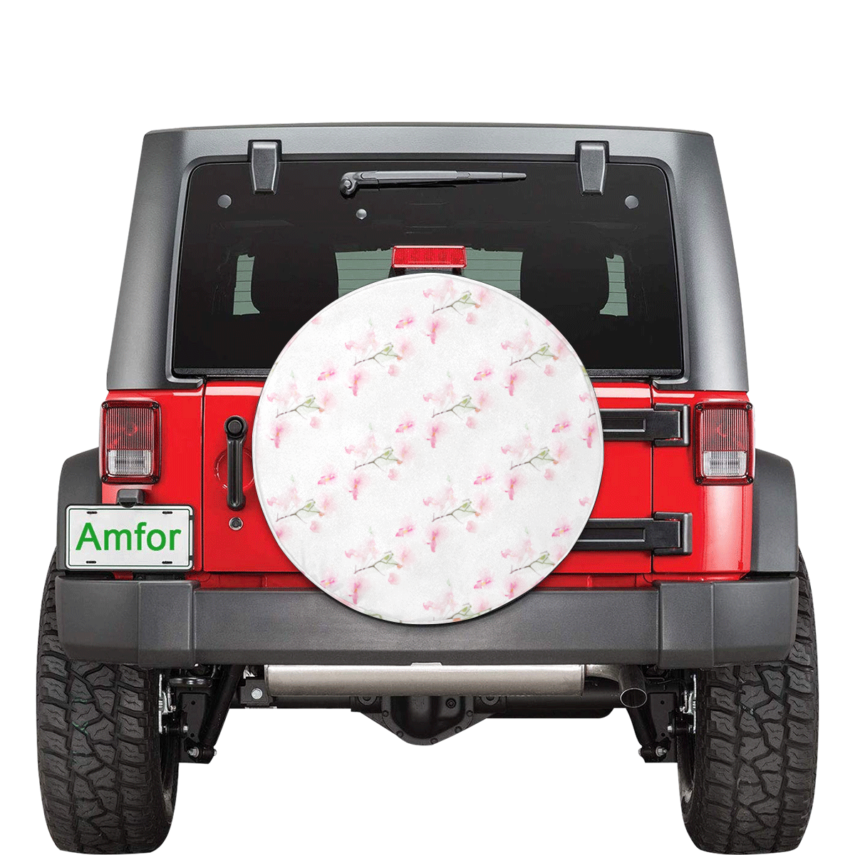 Pattern Orchidées 30 Inch Spare Tire Cover