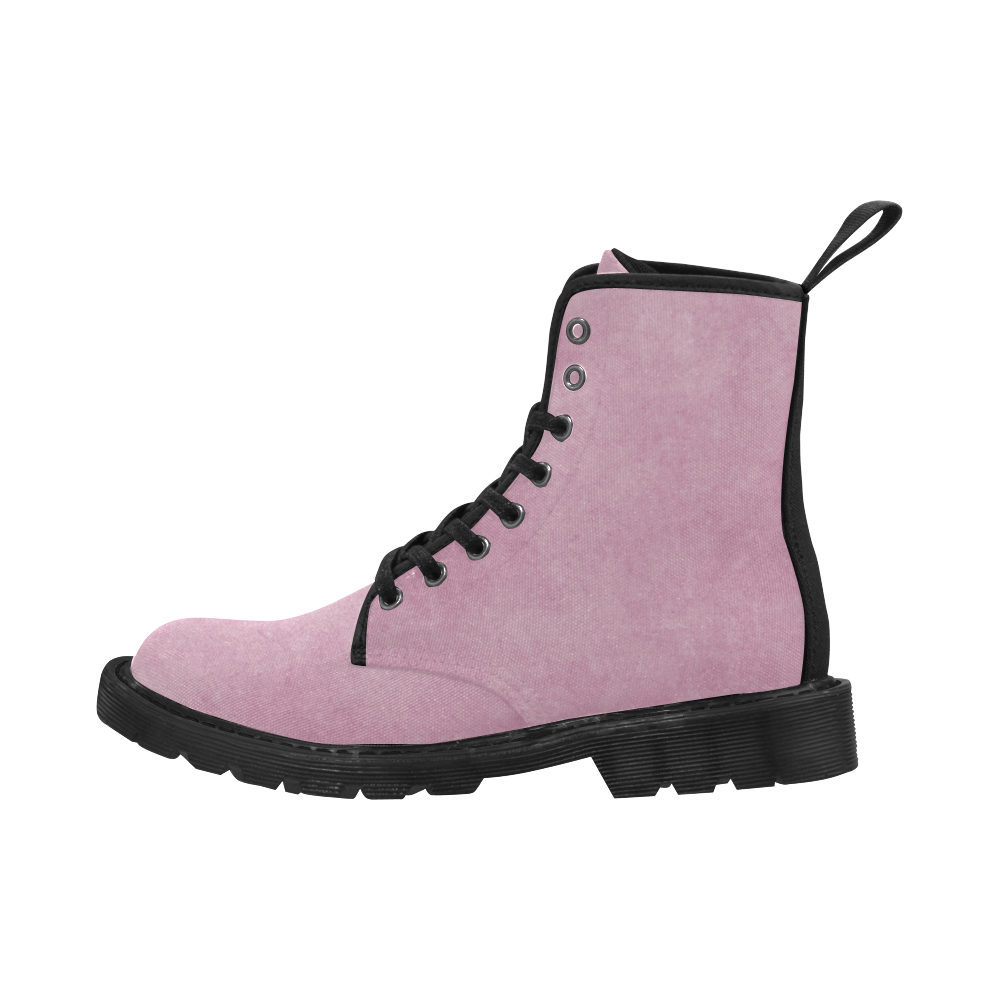 Pink Face by Jera Nour Martin Boots for Women (Black) (Model 1203H)