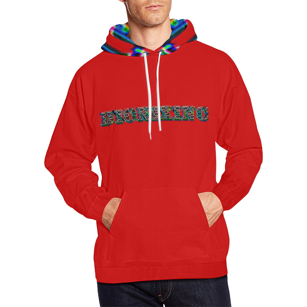 Dionixinc Hoodie seal Red All Over Print Hoodie for Men (USA Size) (Model H13)