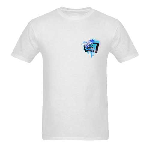 Blue Skies Men's T-Shirt in USA Size (Two Sides Printing)