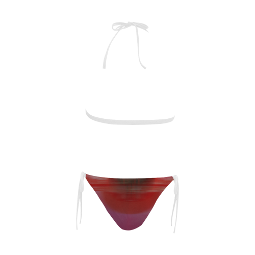 Industrial Buckle Front Halter Bikini Swimsuit (Model S08)
