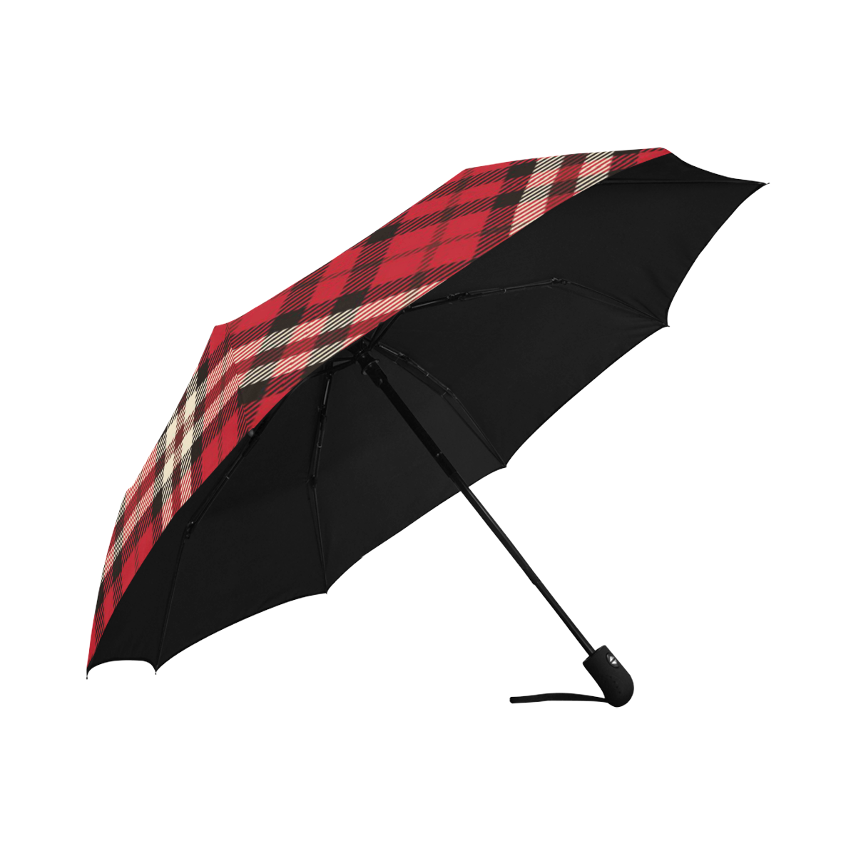 stripe red Anti-UV Auto-Foldable Umbrella (U09)