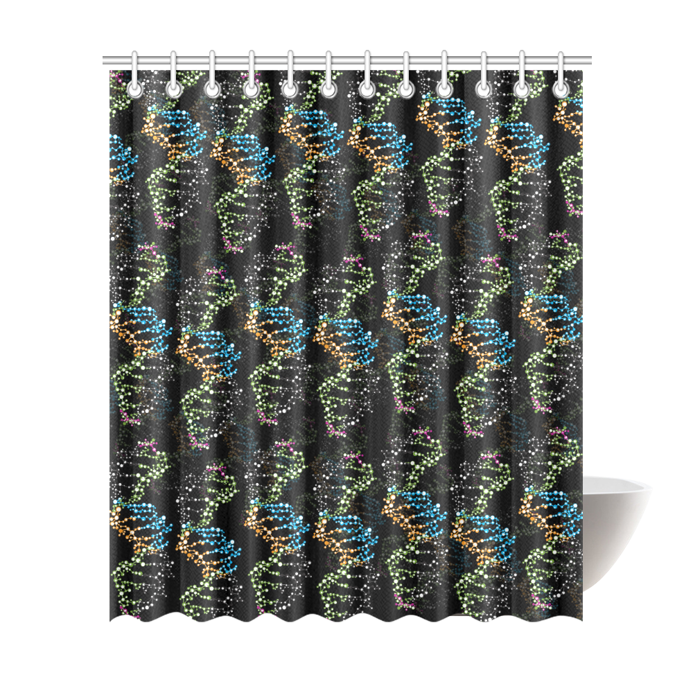 DNA pattern - Biology - Scientist Shower Curtain 72"x84"