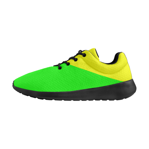 Bright Neon Yellow / Green Women's Athletic Shoes (Model 0200)