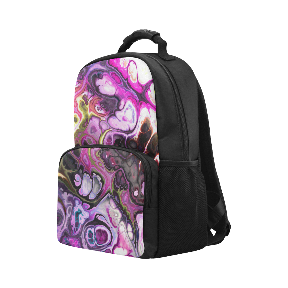 Colorful Marble Design Unisex Laptop Backpack (Model 1663)