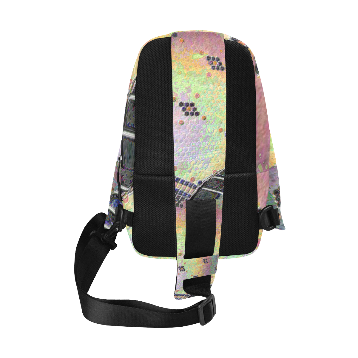 abstract hexagon tiles digital alteration Chest Bag (Model 1678)