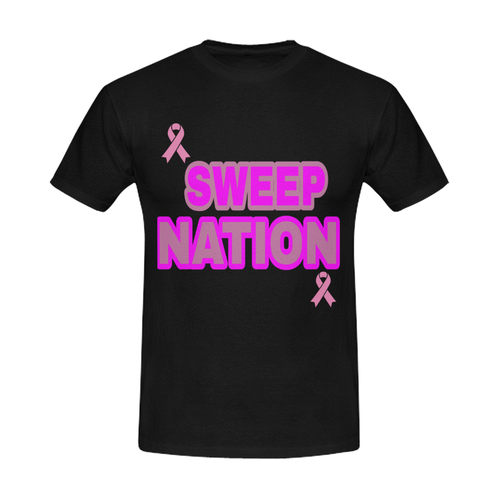 Sweep Nation - breast cancer Men's Slim Fit T-shirt (Model T13)