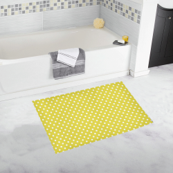 Yellow Polka Dot Bath Rug 20''x 32''