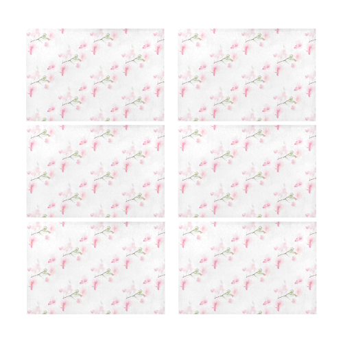 Pattern Orchidées Placemat 12’’ x 18’’ (Six Pieces)