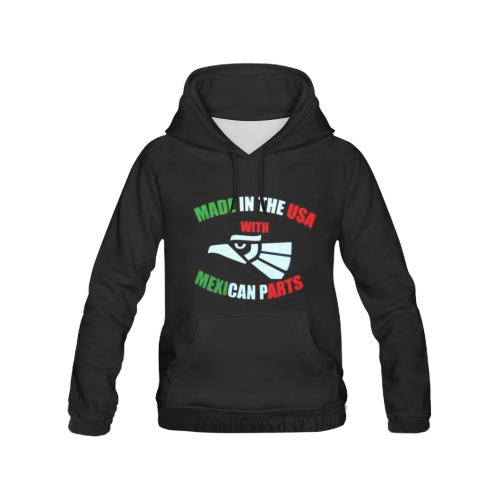 Made With Mexican Parts All Over Print Hoodie for Men/Large Size (USA Size) (Model H13)