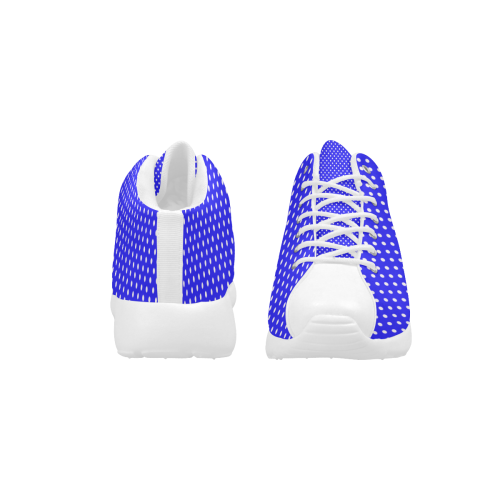 Blue polka dots Women's Basketball Training Shoes/Large Size (Model 47502)