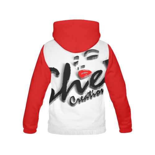 3d logo All Over Print Hoodie for Women (USA Size) (Model H13)