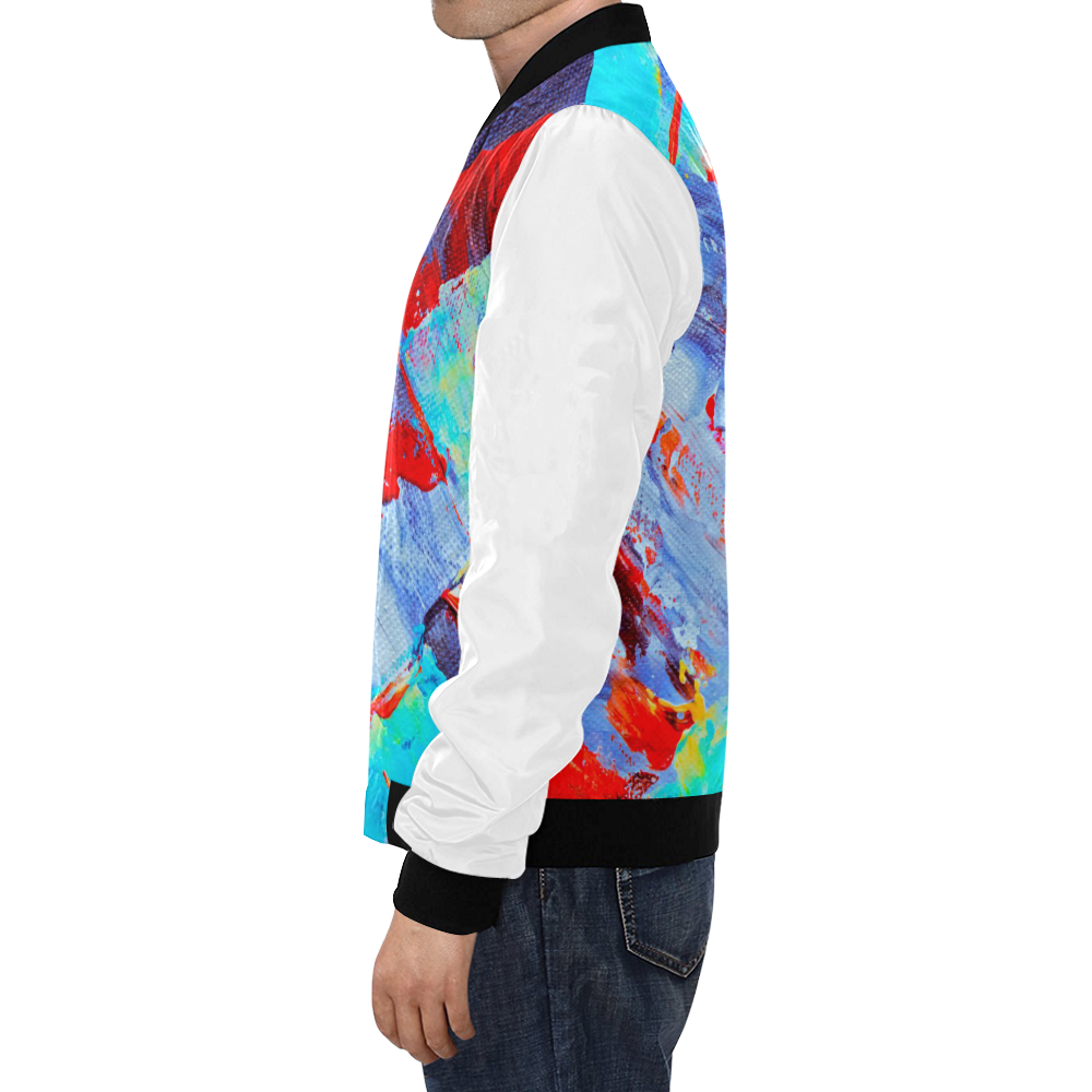 oil_k All Over Print Bomber Jacket for Men (Model H19)