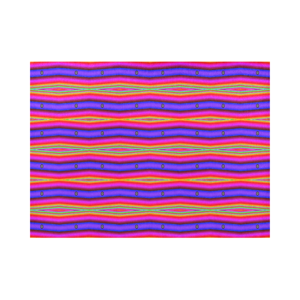 Bright Pink Purple Stripe Abstract Placemat 14’’ x 19’’ (Set of 4)