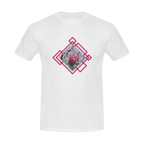 Ice Rose Men's T-Shirt in USA Size (Front Printing Only)