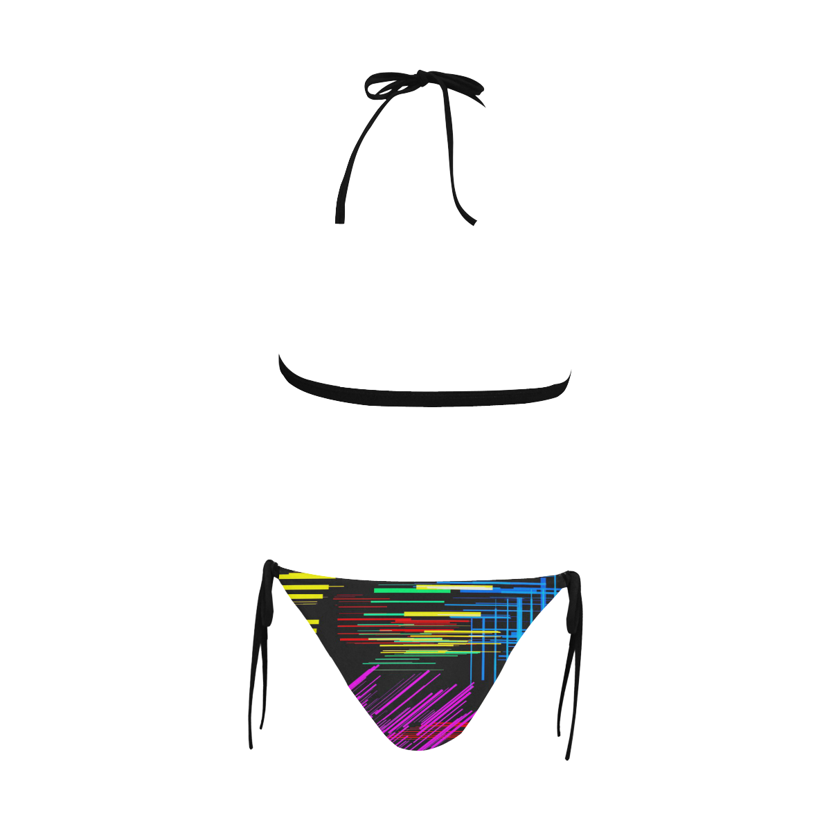 New Pattern factory 2A by JamColors Buckle Front Halter Bikini Swimsuit (Model S08)