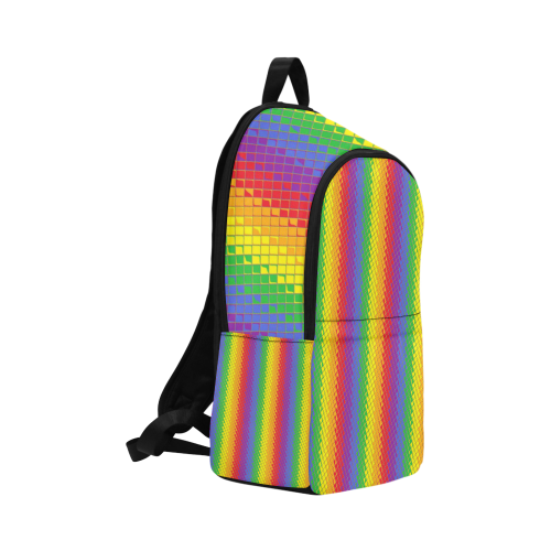 Rainbow Pattern by K.Merske Fabric Backpack for Adult (Model 1659)