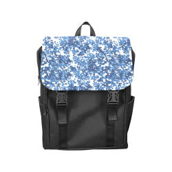 Digital Blue Camouflage Casual Shoulders Backpack (Model 1623)