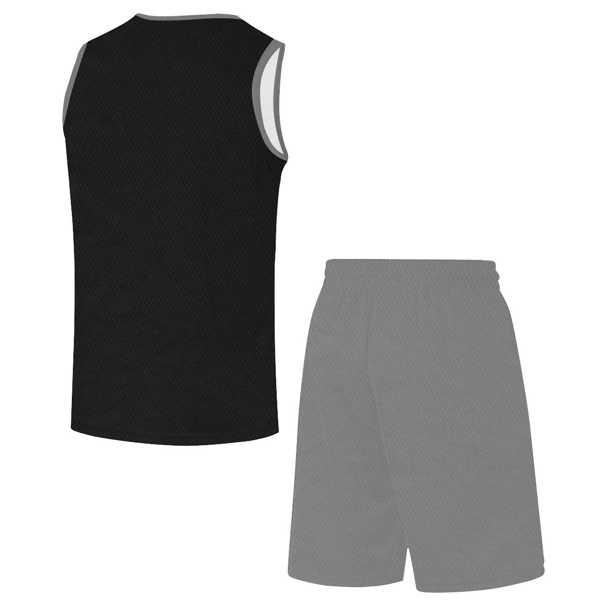 Basketball Sports Black and Gray All Over Print Basketball Uniform
