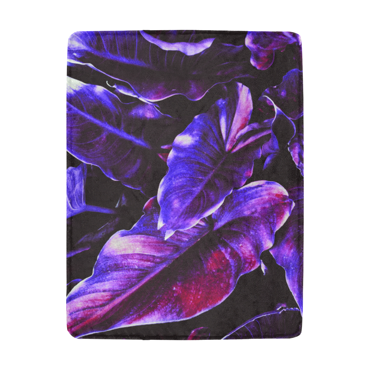 Plants PURPLE Ultra-Soft Micro Fleece Blanket 43''x56''