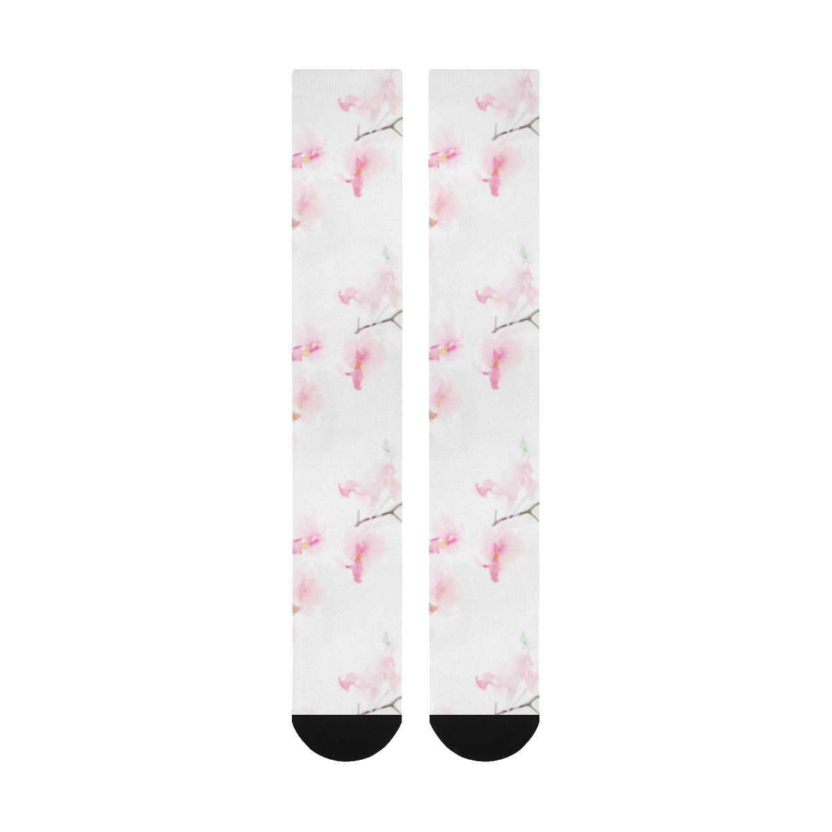 Pattern Orchidées Over-The-Calf Socks