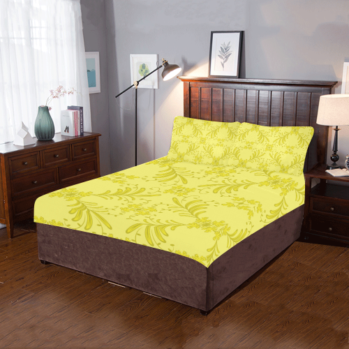 Yellow leaves 3-Piece Bedding Set