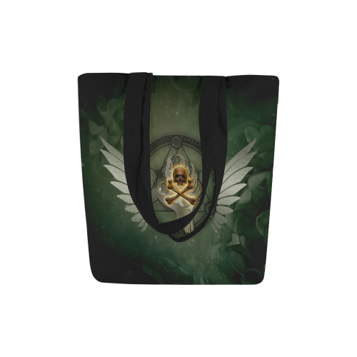 Skull in a hand Canvas Tote Bag (Model 1657)