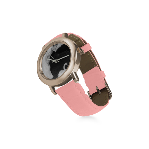 SWAN Women's Rose Gold Leather Strap Watch(Model 201)