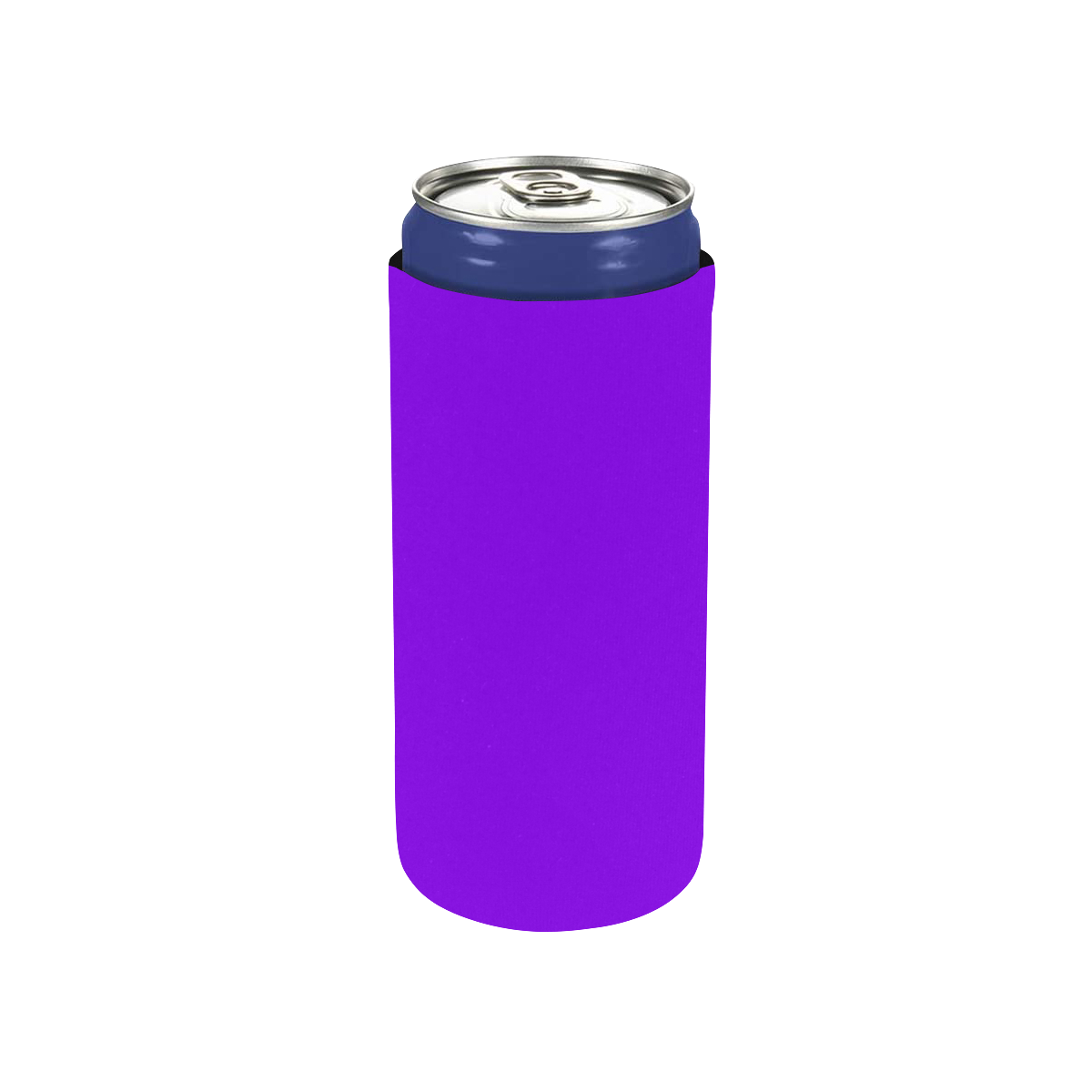 color electric violet Neoprene Can Cooler 5" x 2.3" dia.