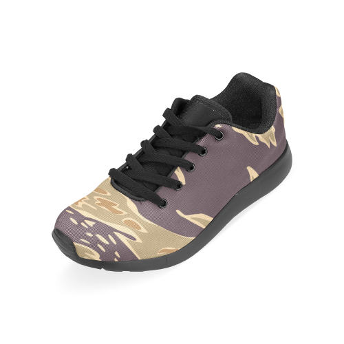 Sporty Camo Trainer - Black Soul Women’s Running Shoes (Model 020)