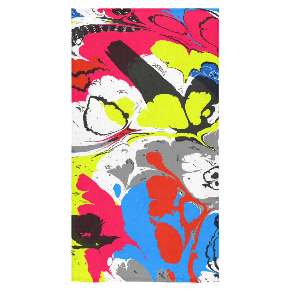 Colorful distorted shapes2 Bath Towel 30"x56"