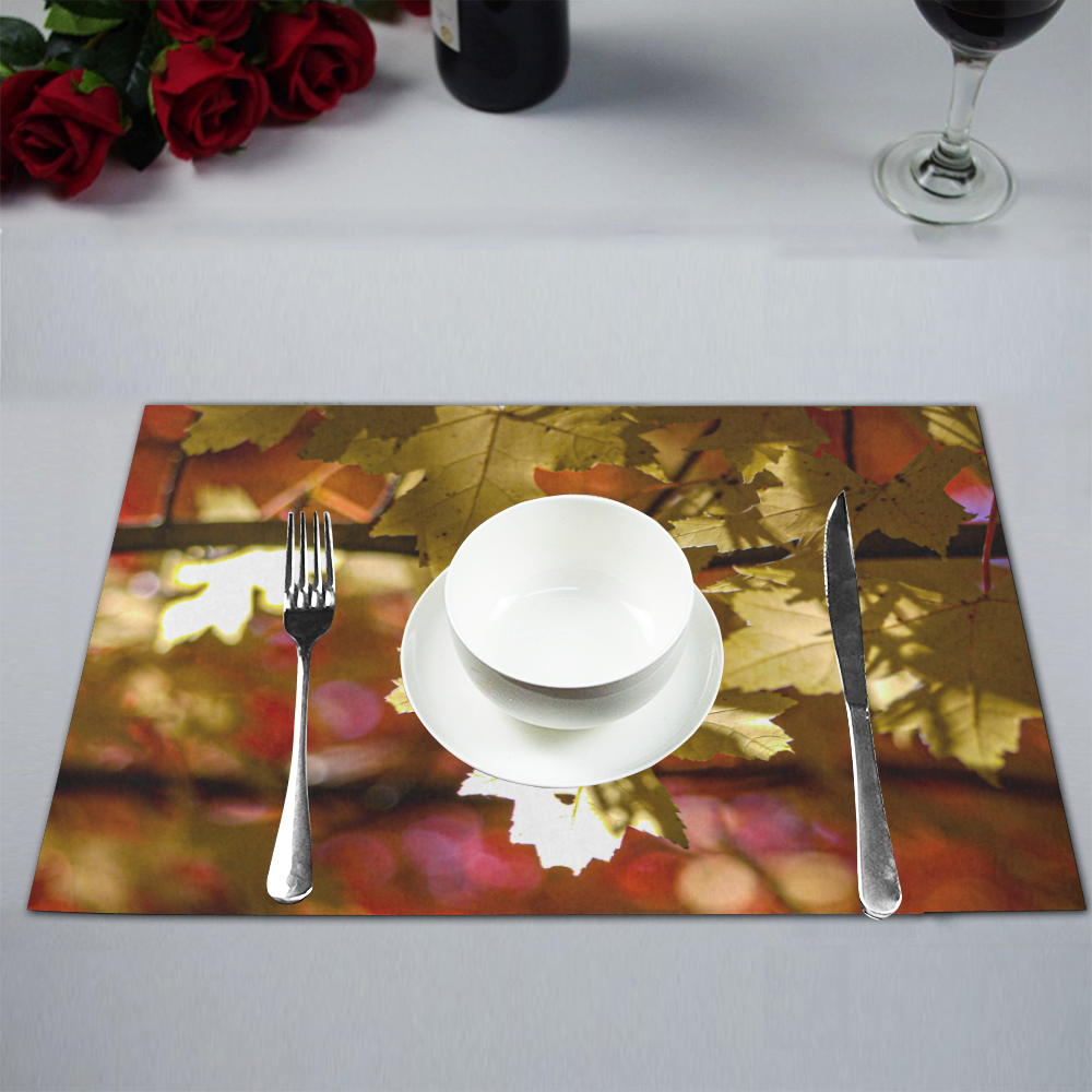 Yellow Leaf Placemat 12’’ x 18’’ (Set of 2)