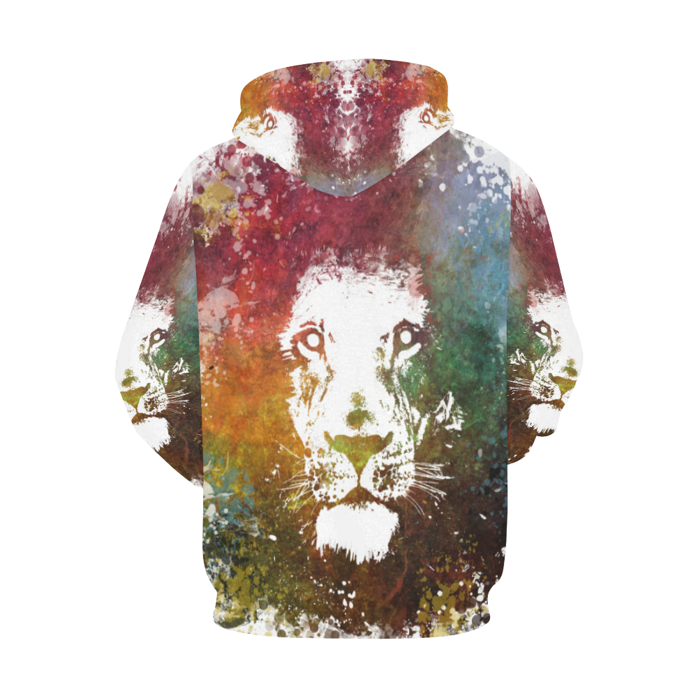 lion jbjart #lion All Over Print Hoodie for Women (USA Size) (Model H13)