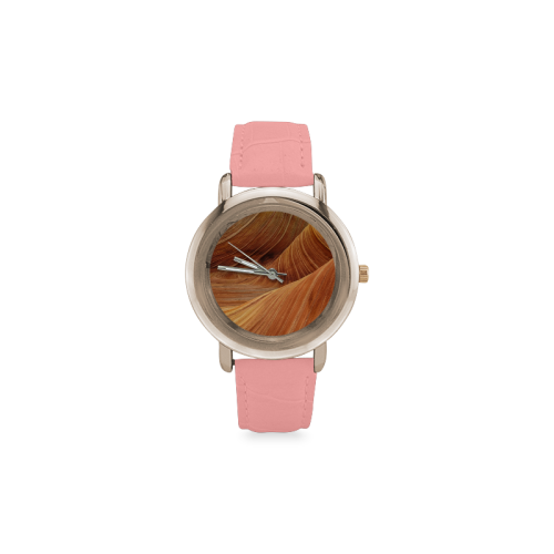 Sandstone Women's Rose Gold Leather Strap Watch(Model 201)