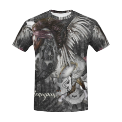 Aweswome steampunk horse with wings All Over Print T-Shirt for Men (USA Size) (Model T40)