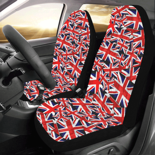 Union Jack British UK Flag Car Seat Covers (Set of 2)